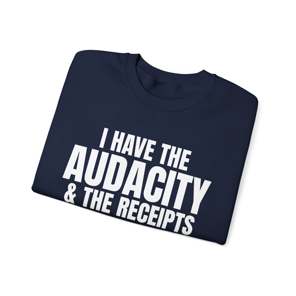 AUDACITY RECEIPTS Sweatshirt